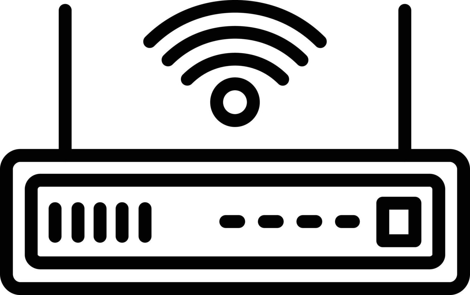 Router Line Icon vector