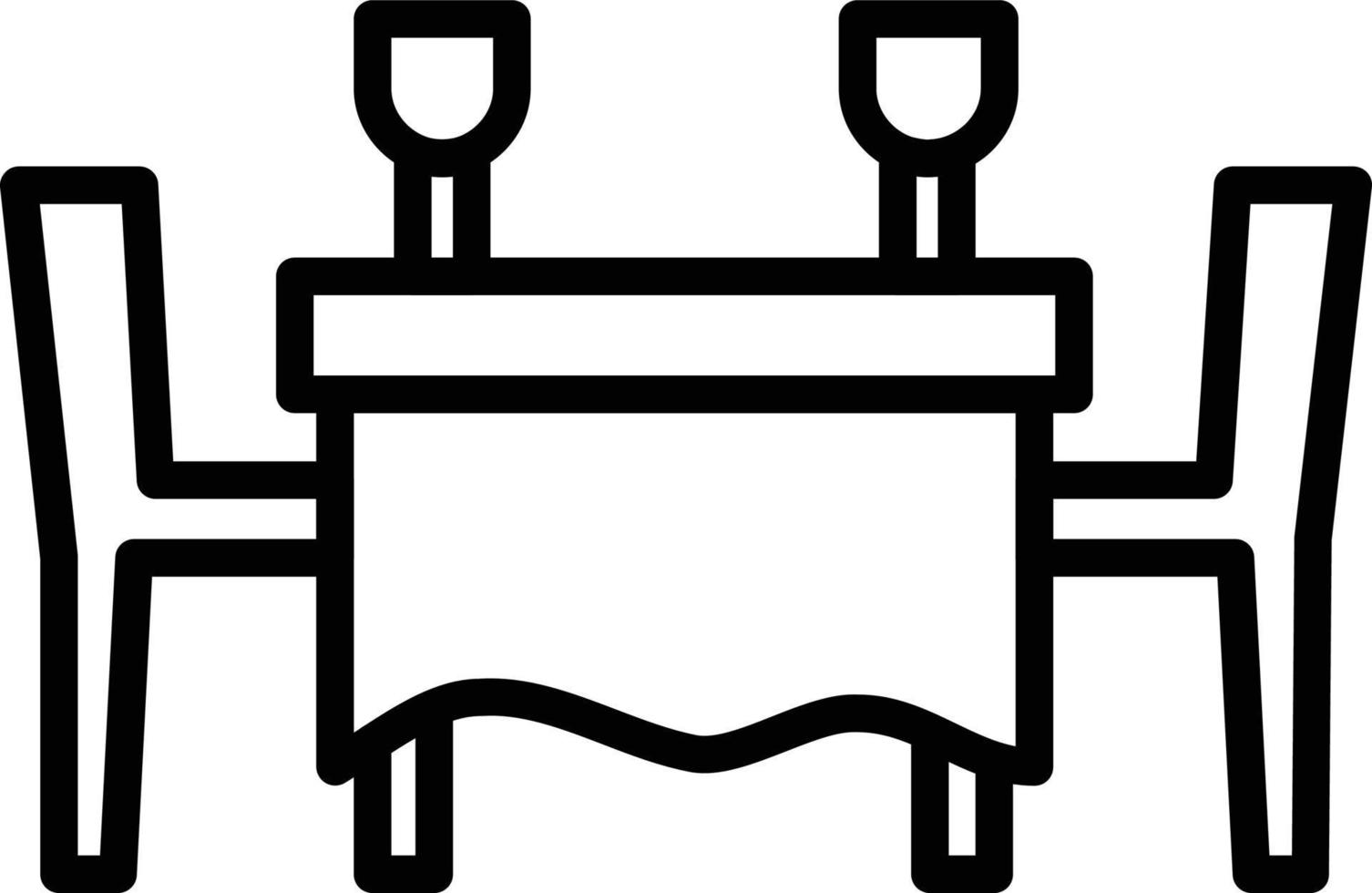 Restaurant Line Icon vector
