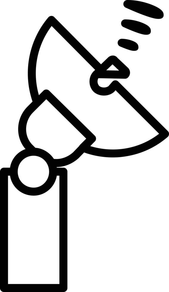 Satellite Dish Line Icon vector