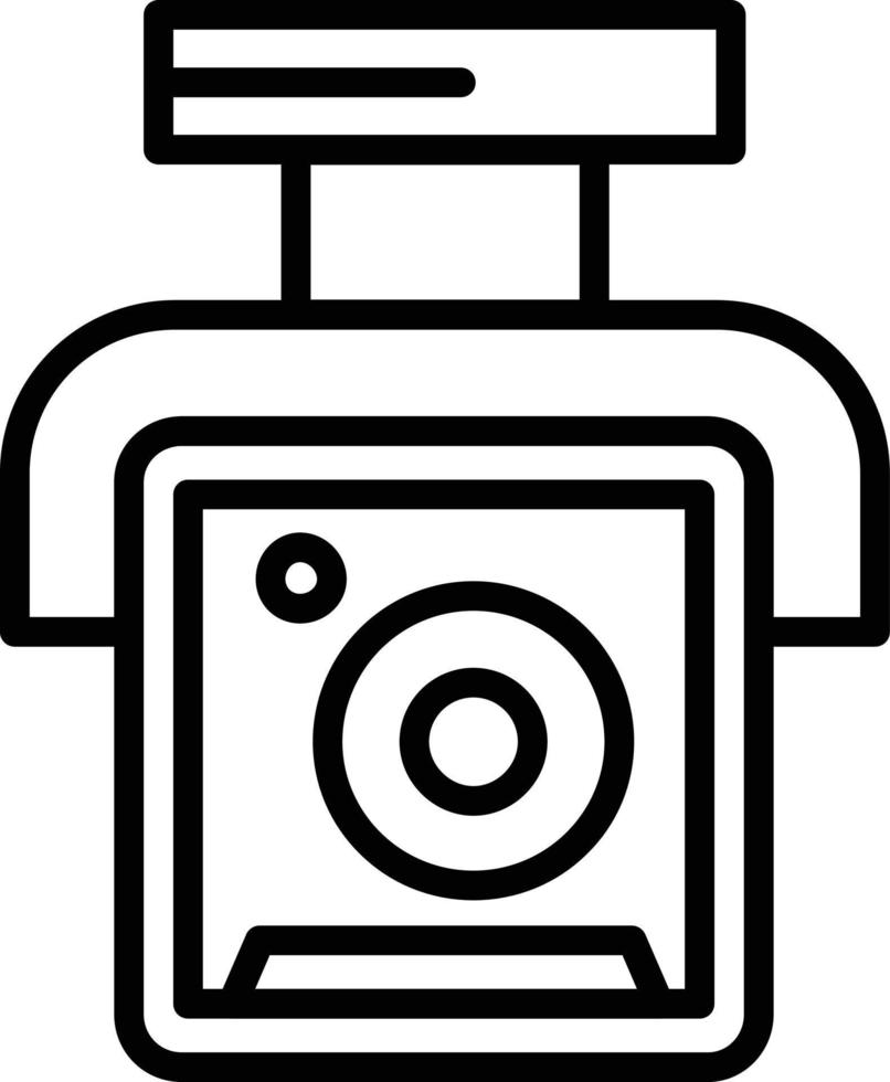 Security Camera Line Icon vector