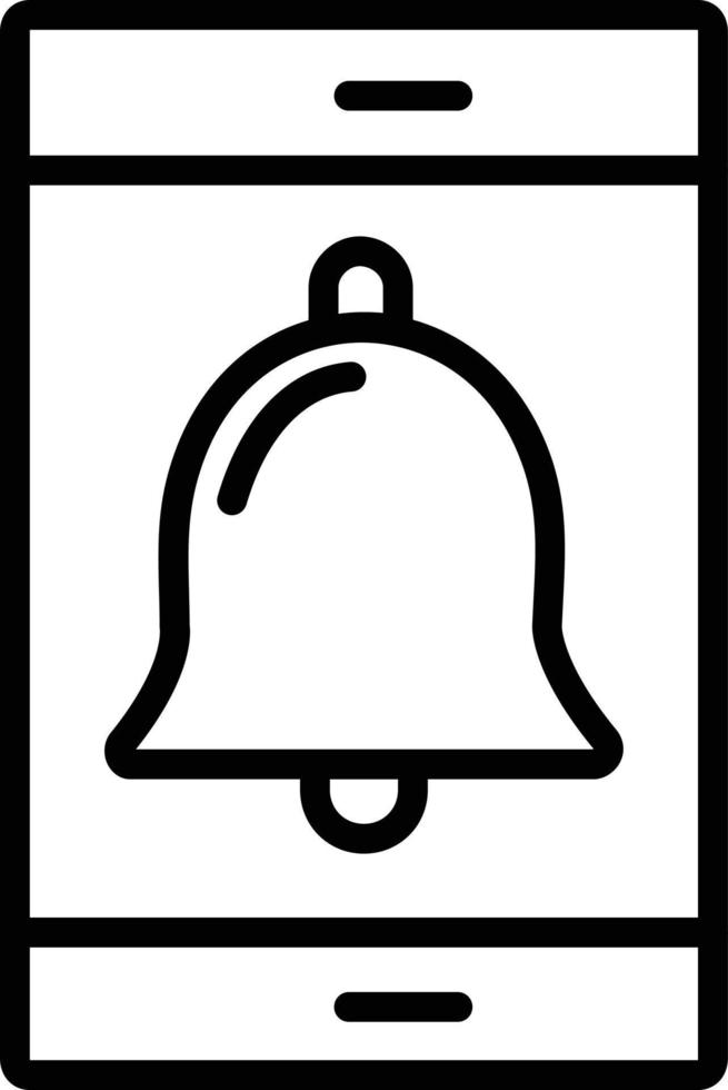 Notification Line Icon vector