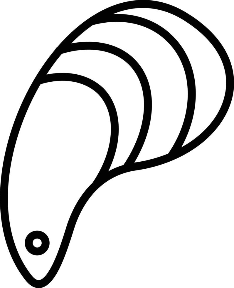 Mussel Line Icon vector