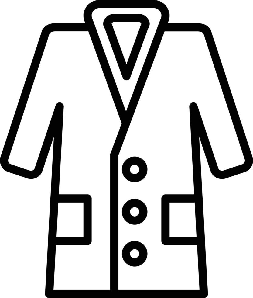Coat Line Icon vector
