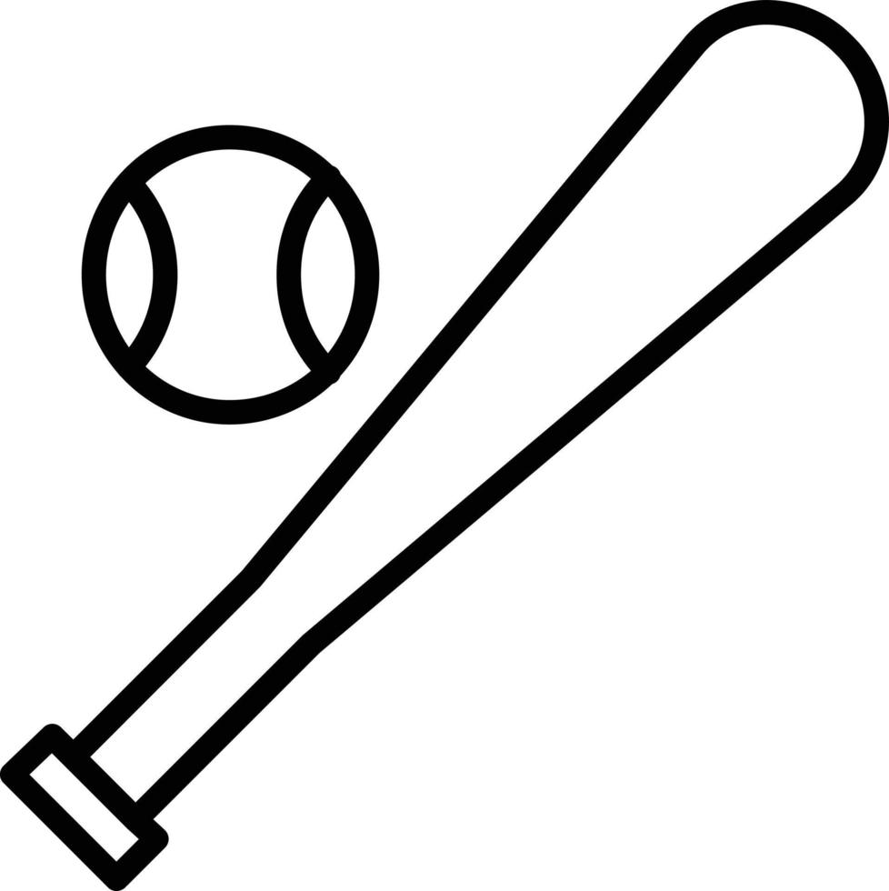 Baseball Line Icon vector