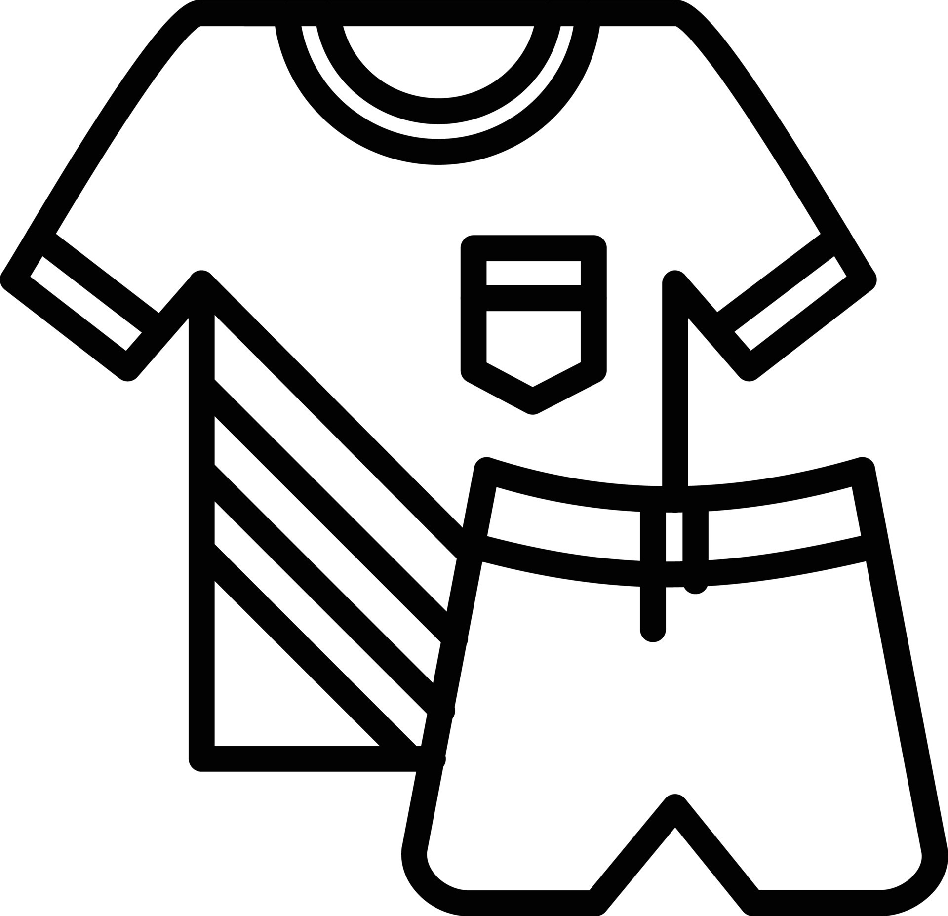 Sportswear Line Icon 10320381 Vector Art at Vecteezy