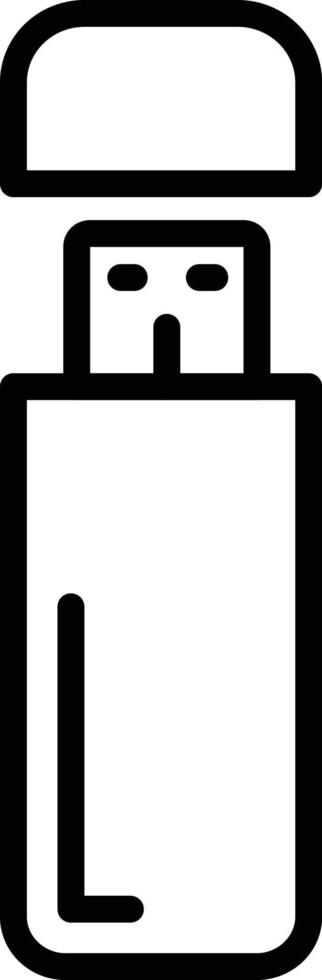 pendrive Line Icon vector