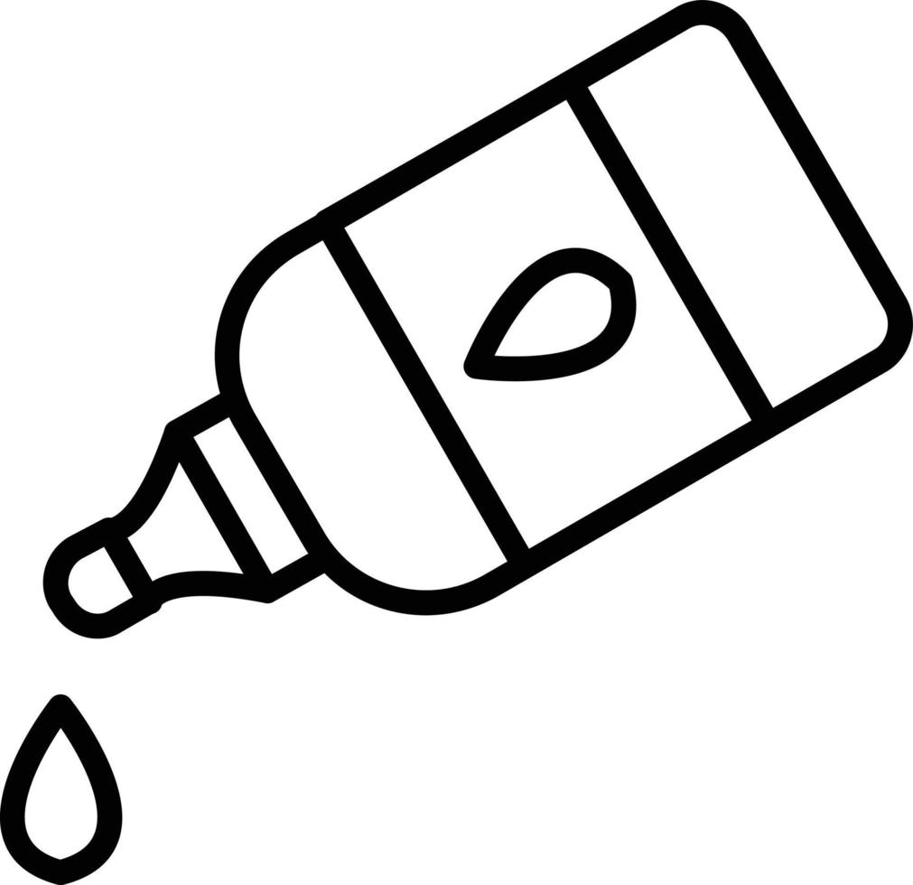 Liquid Glue Line Icon vector
