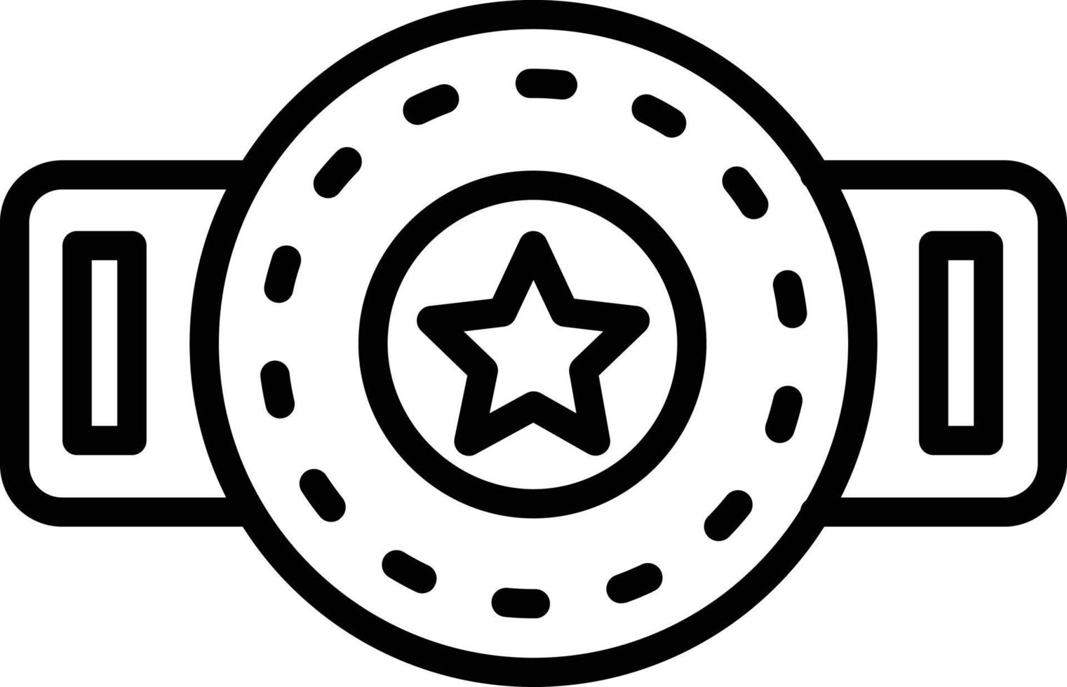 Champion Belt Line Icon vector