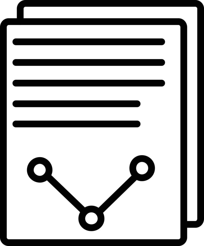 Report Line Icon vector