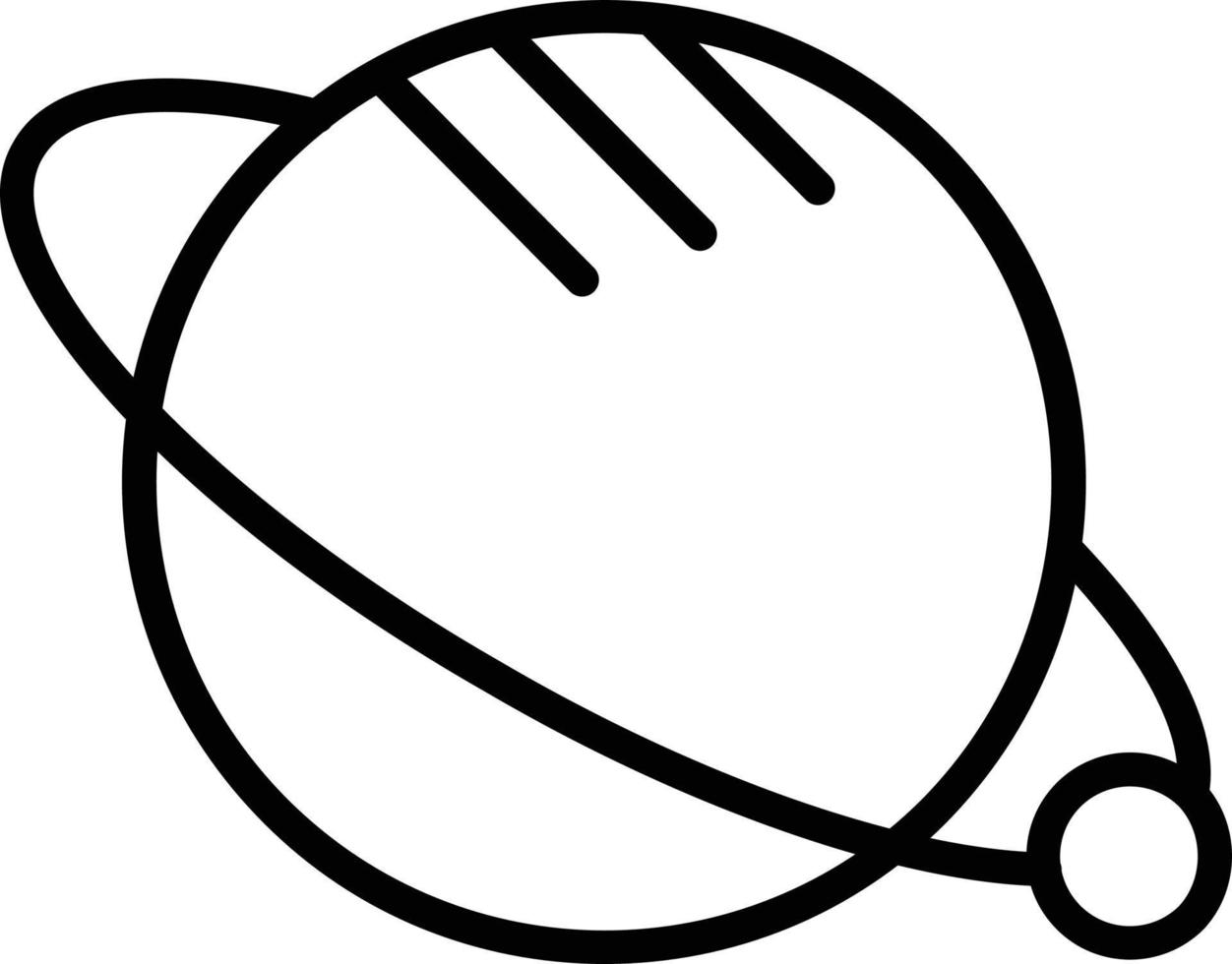 Palnet Line Icon vector