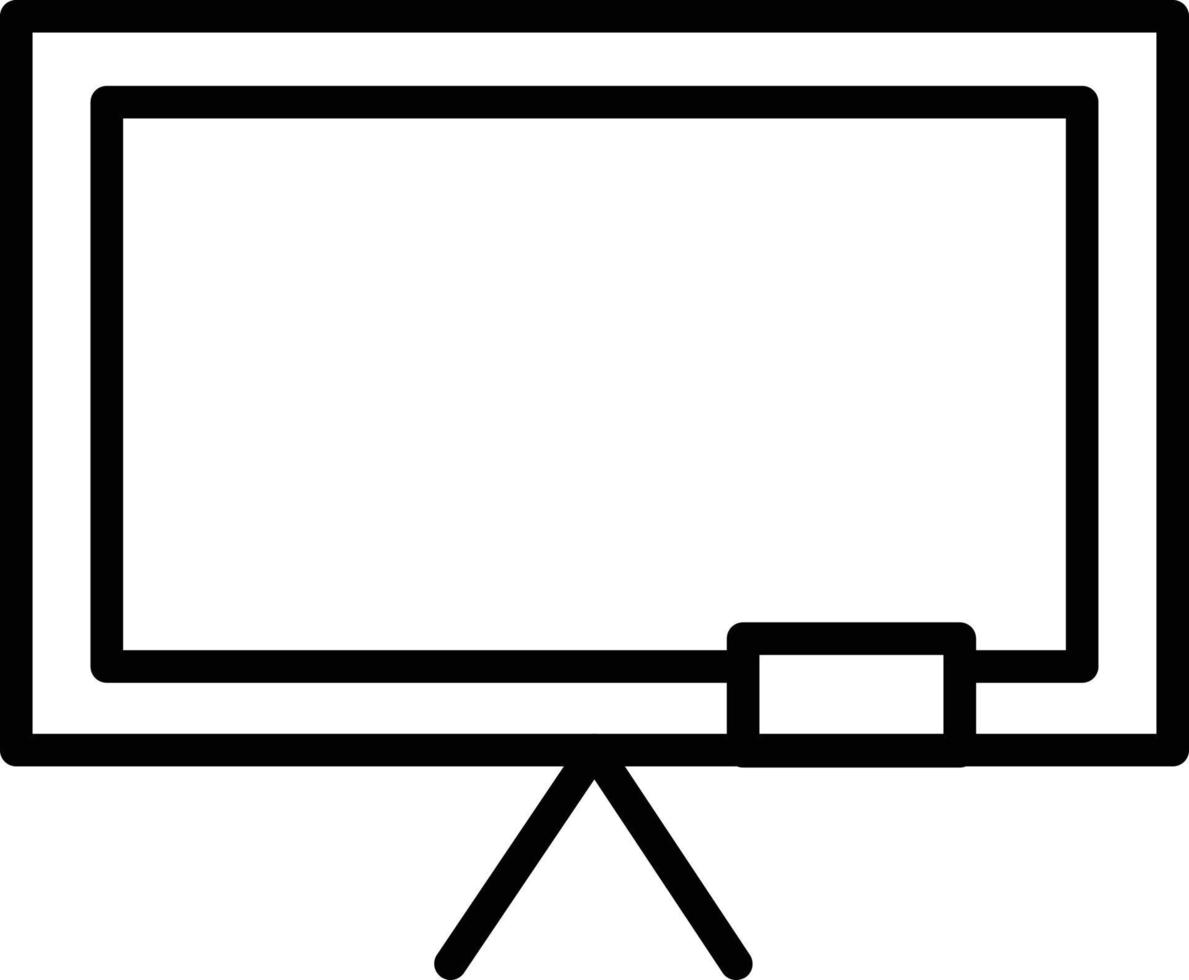 Black Board Line Icon vector