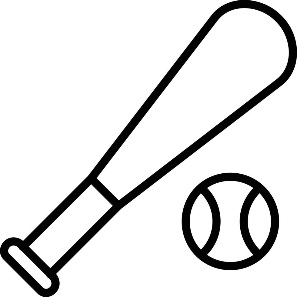 Baseball Line Line Icon vector