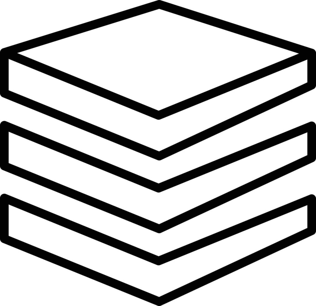 Layer Line Icon vector