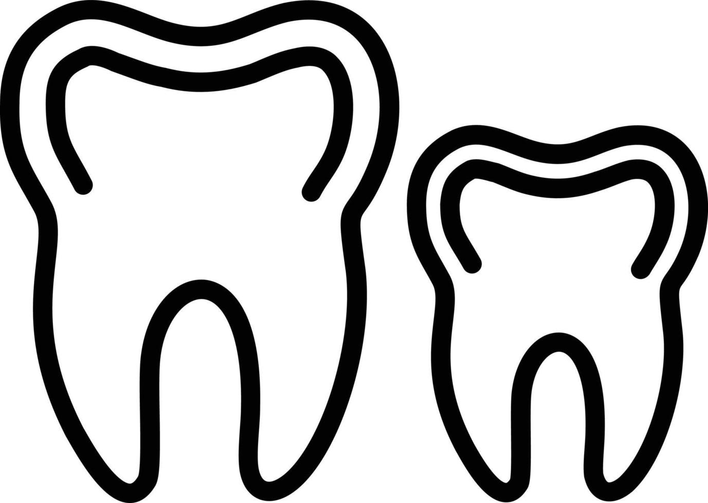 Tooth Line Icon vector