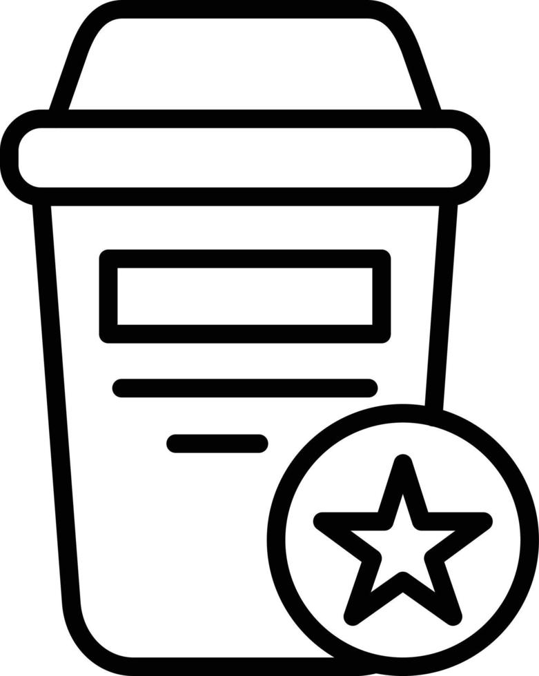 Favourite Line Icon vector