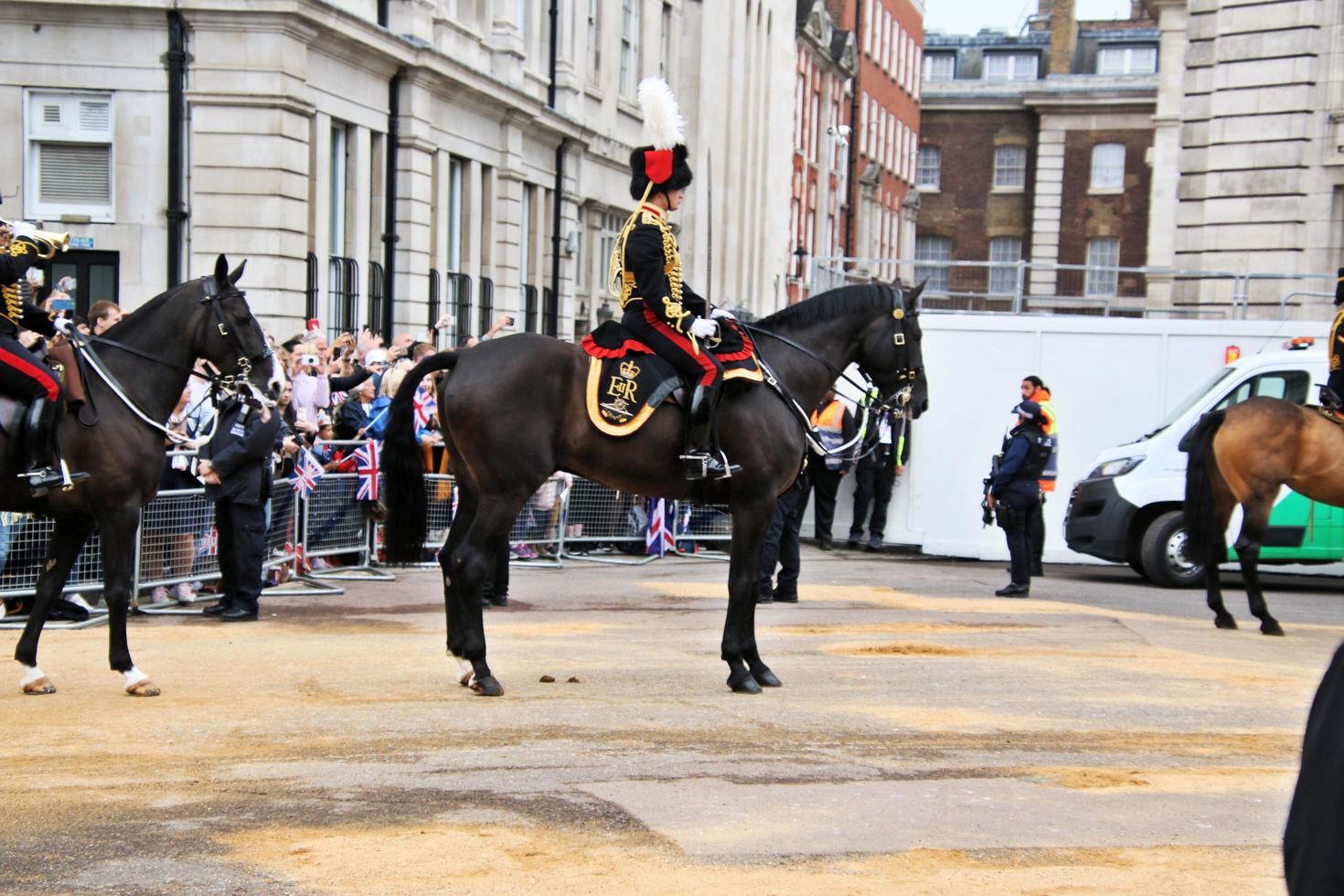 londres en el reino unido en junio de 2022. una vista del desfile del jubileo de platino foto