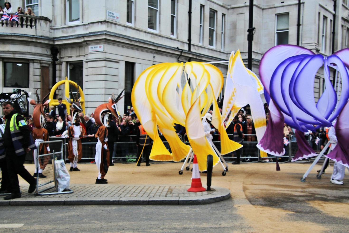 London in the UK in June 2022. A view of the Platinum Jubilee Parade photo