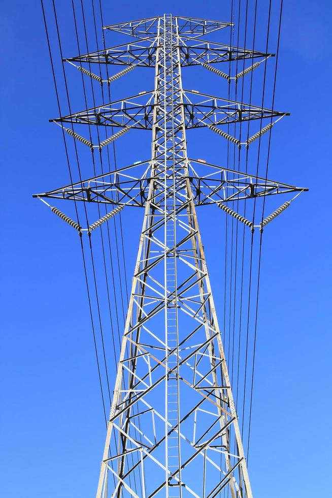 electric high voltage power post photo