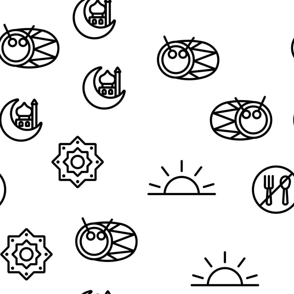Islam Religion Arab Vector Seamless Pattern