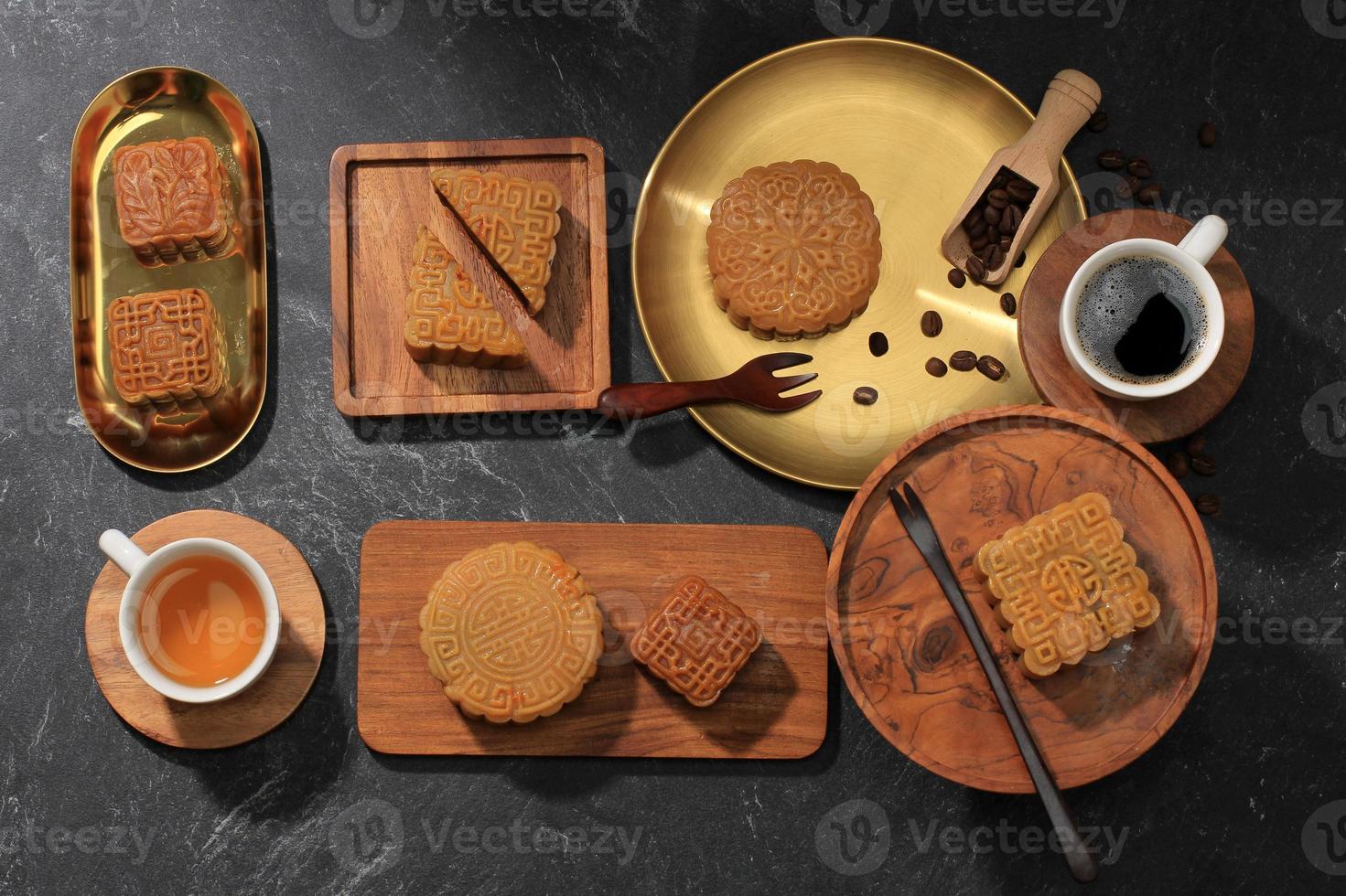 Various Classic Mooncake Mid Autumn Festival photo