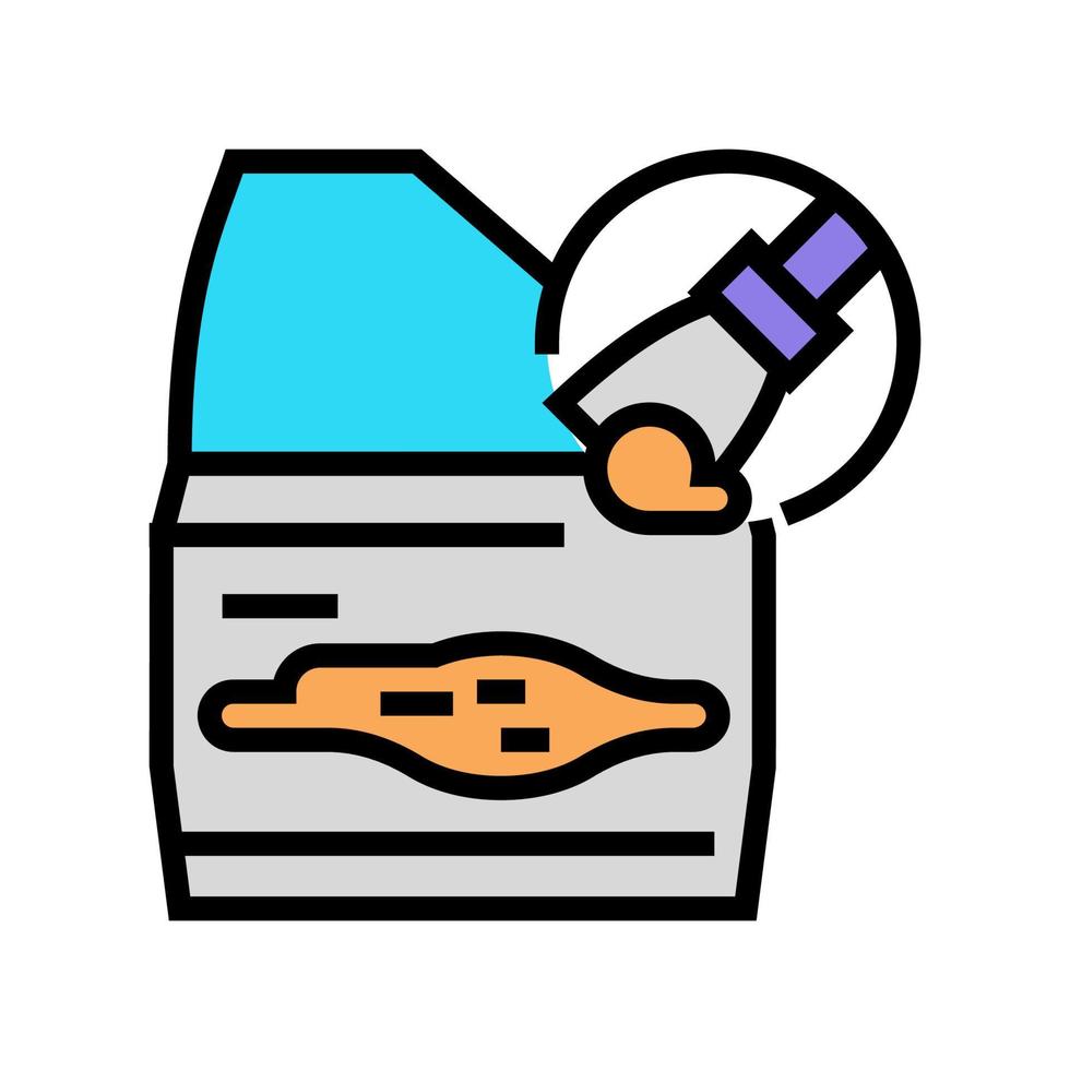 auto body filler bondo color icon vector illustration