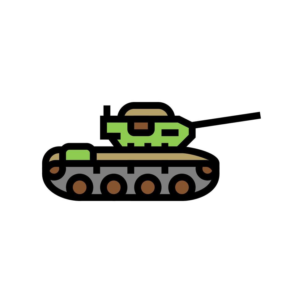 tanque máquina color icono vector ilustración