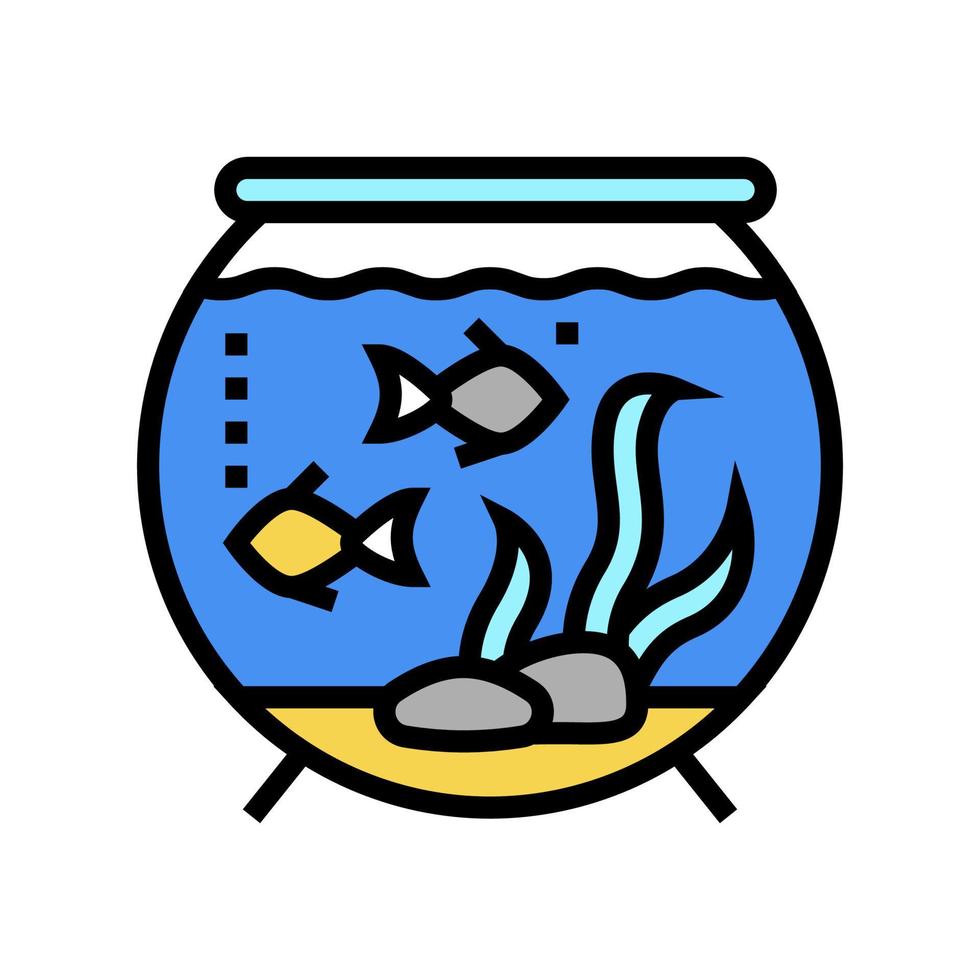 ilustración de vector de icono de color de agua de acuario