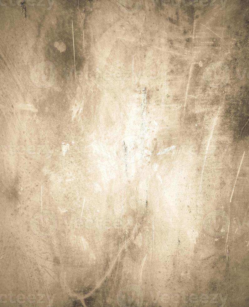 Old paper, old concrete, old wall texture with dark edges, stains, and cracks. photo