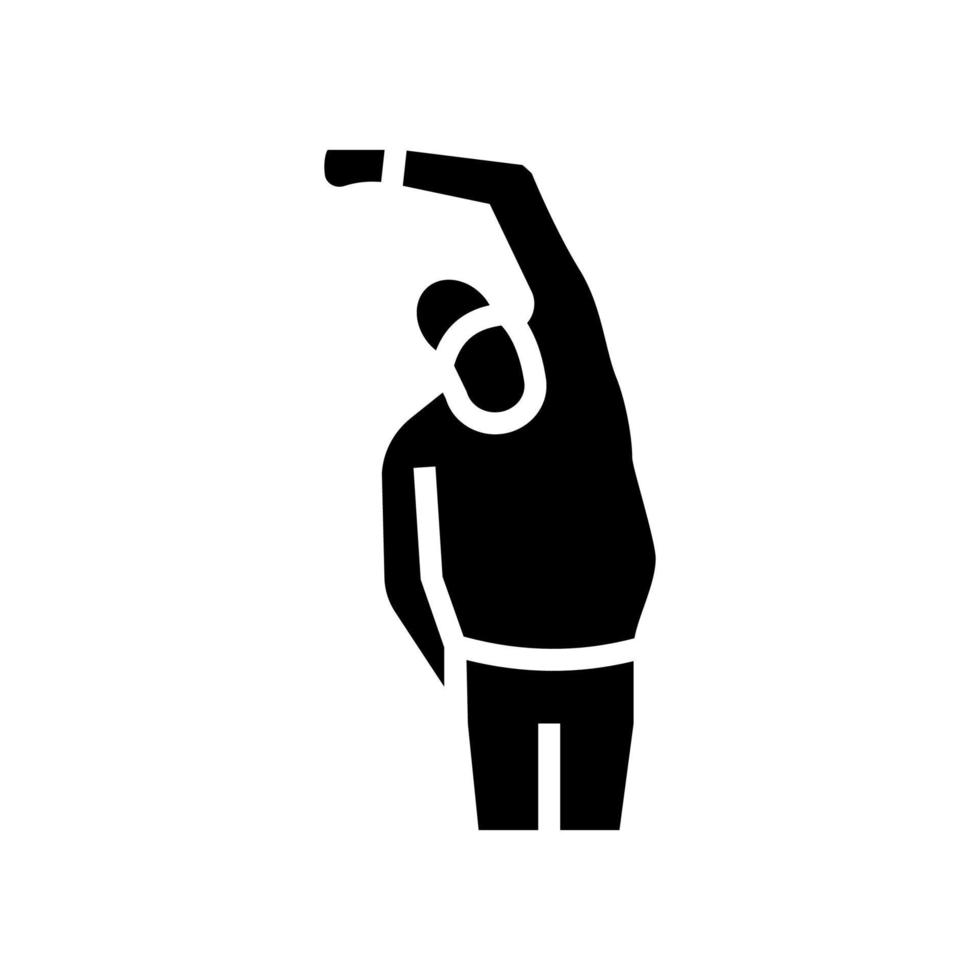 grandfather training glyph icon vector illustration