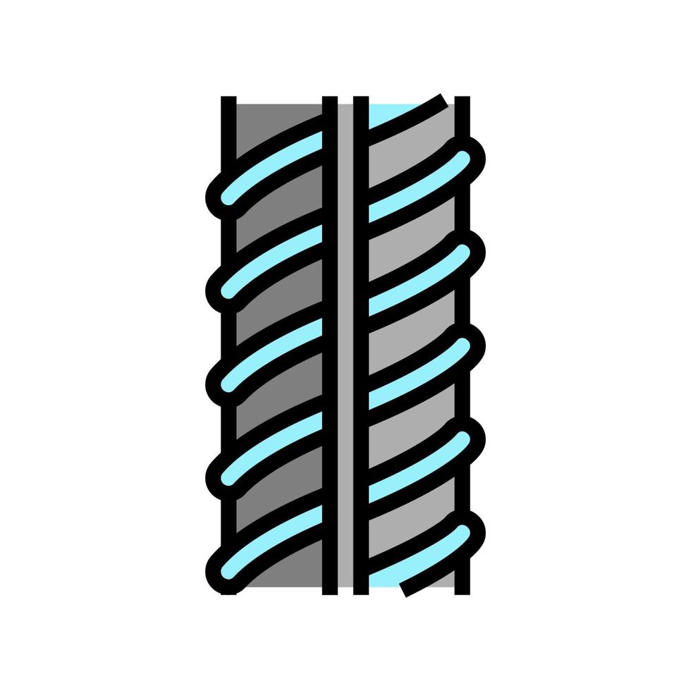 metallic rebar color icon vector illustration