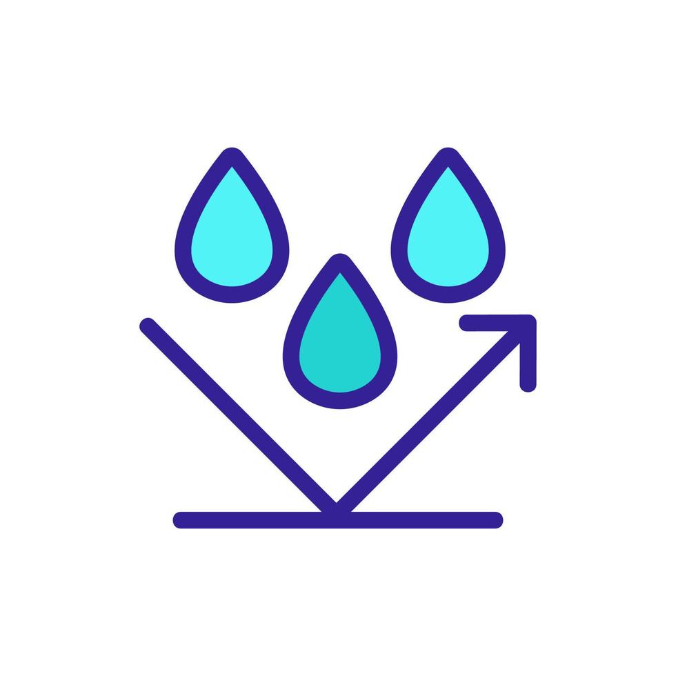 water-repellent vector icon. Isolated contour symbol illustration