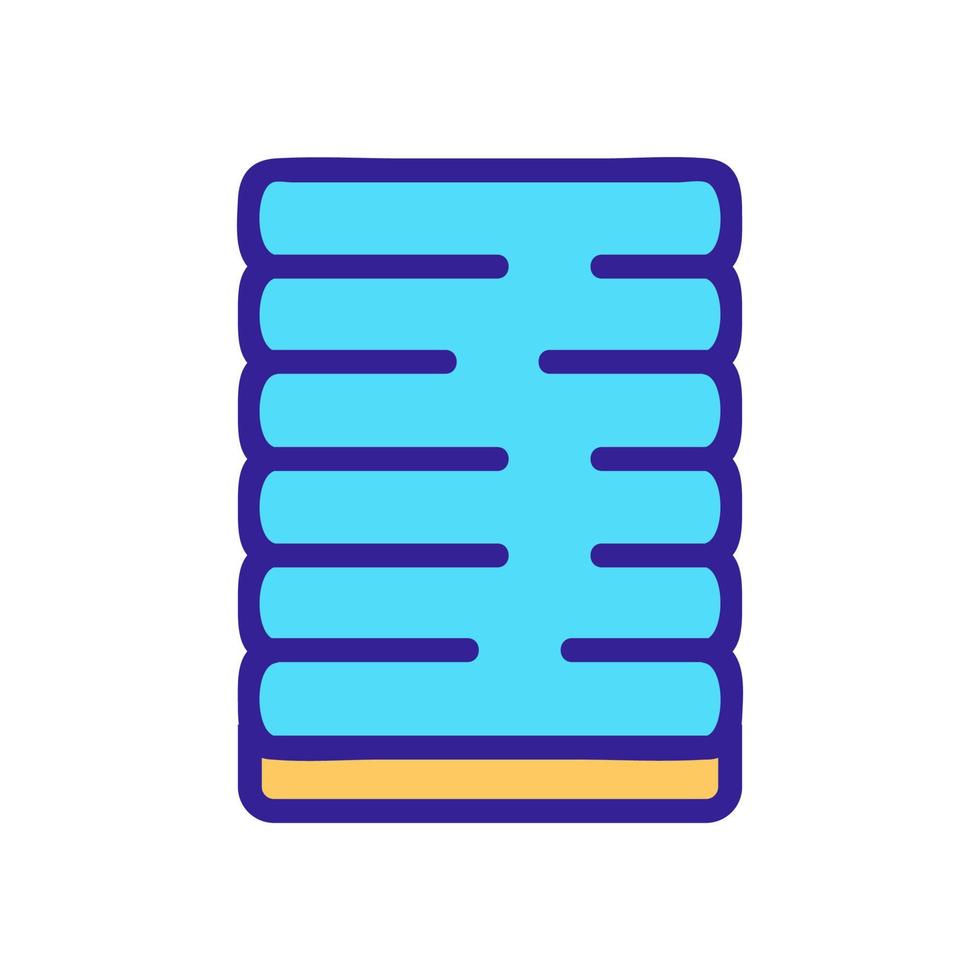 yoga mat for exercise icon vector outline illustration