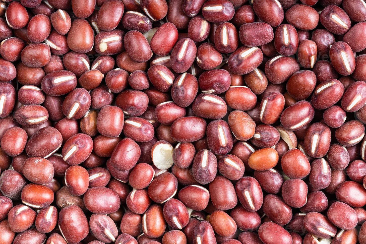 background - many raw adzuki beans close up photo
