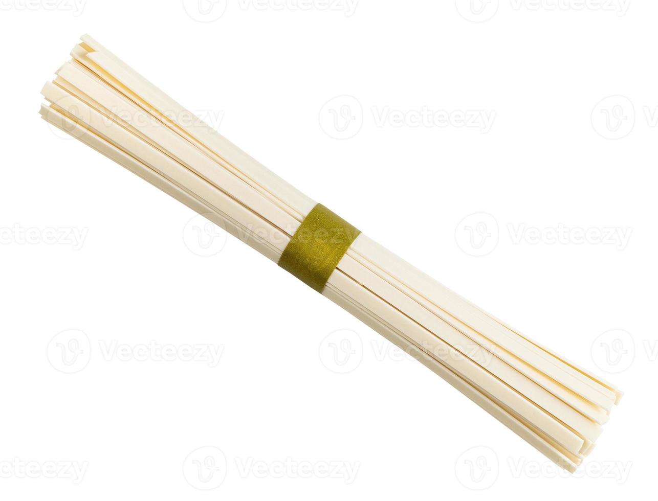 bunch of flat Udon noodles from wheat isolated 10323581 Stock Photo at
