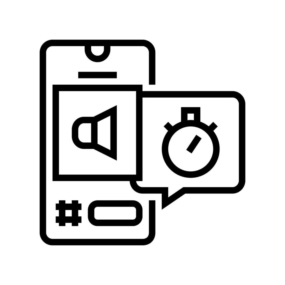 digital marketing ephemeral line icon vector illustration