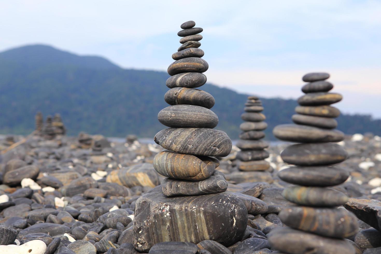 pebble on island, Lipe island, Thailand photo