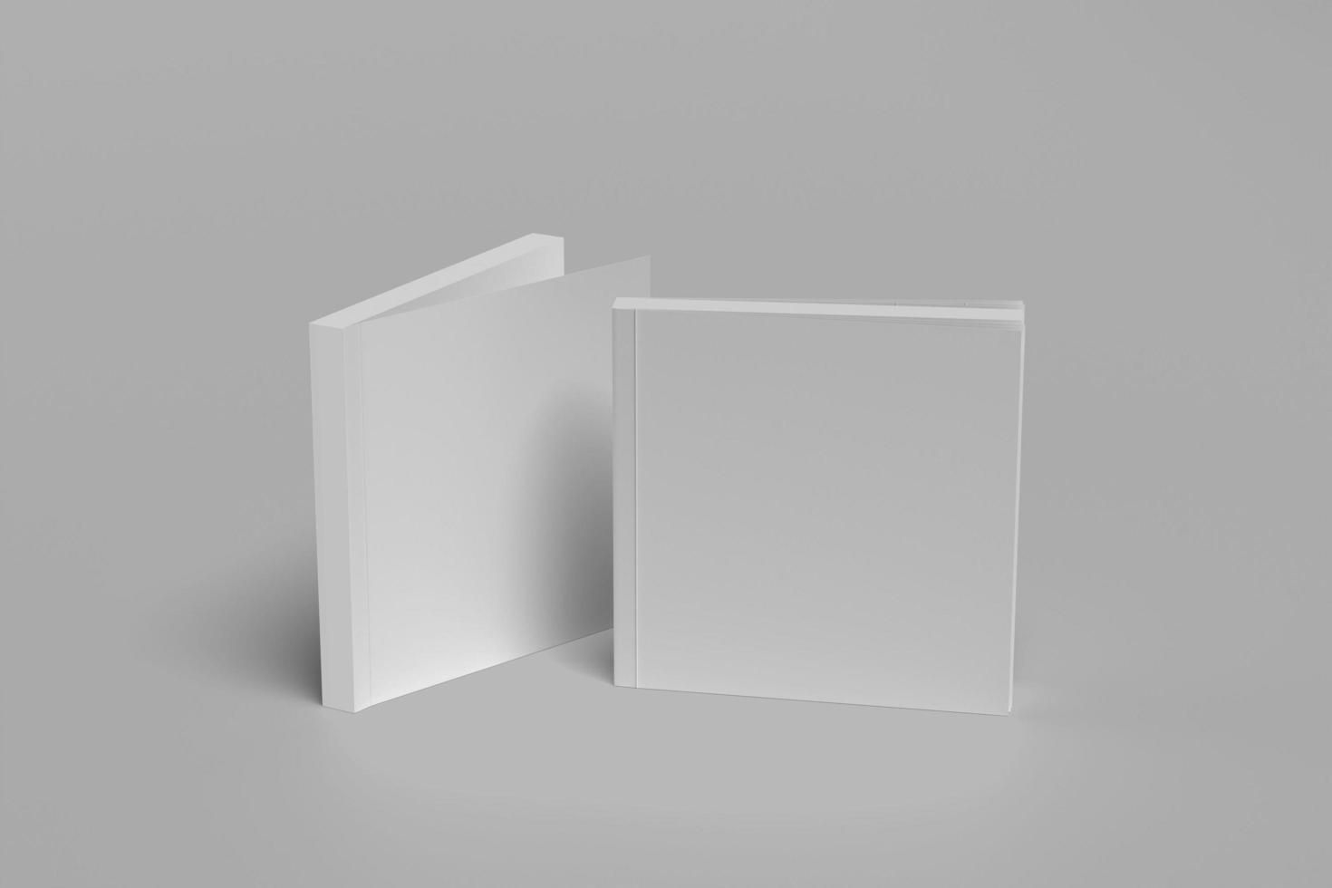 SQUARE BIFOLD BROCHURE BLANK MOCKUP photo