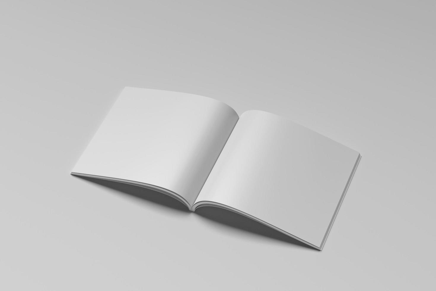 SQUARE BIFOLD BROCHURE BLANK MOCKUP photo