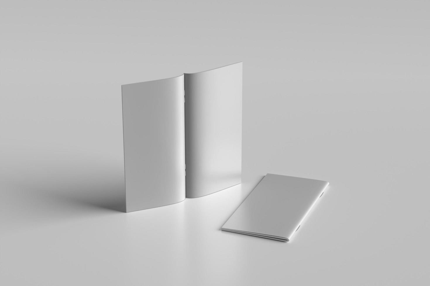 DL BIFOLD BROCHURE BLANK MOCKUPS photo