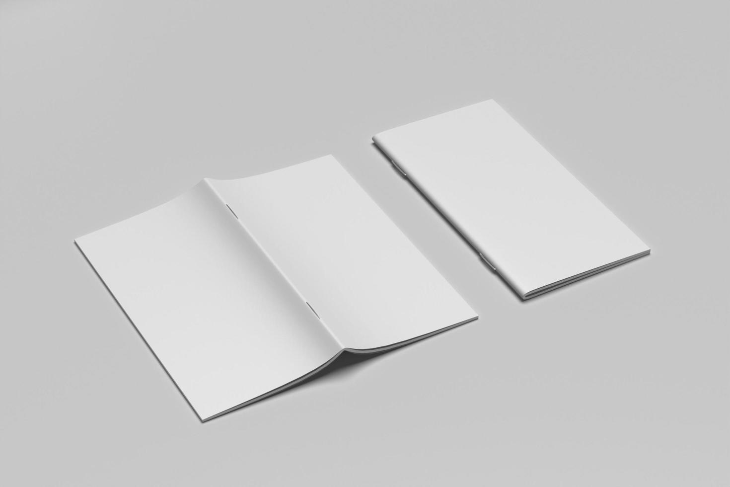 DL BIFOLD BROCHURE BLANK MOCKUPS photo