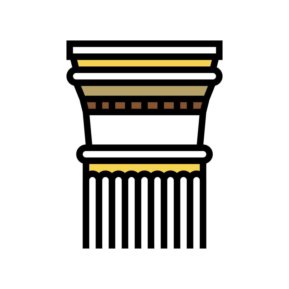 column ancient rome color icon vector illustration