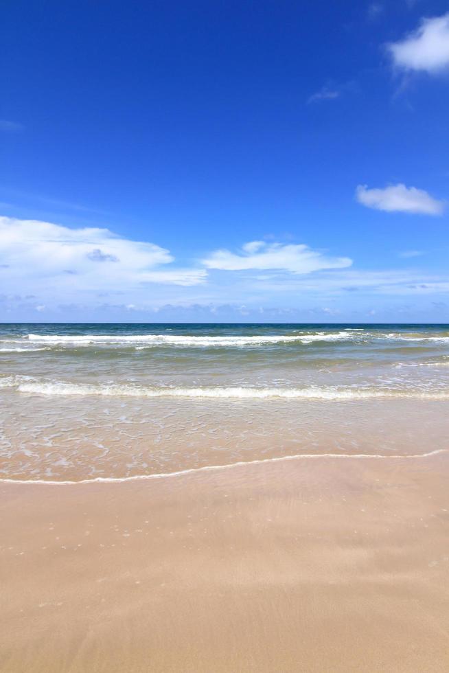 beach and beautiful tropical sea photo