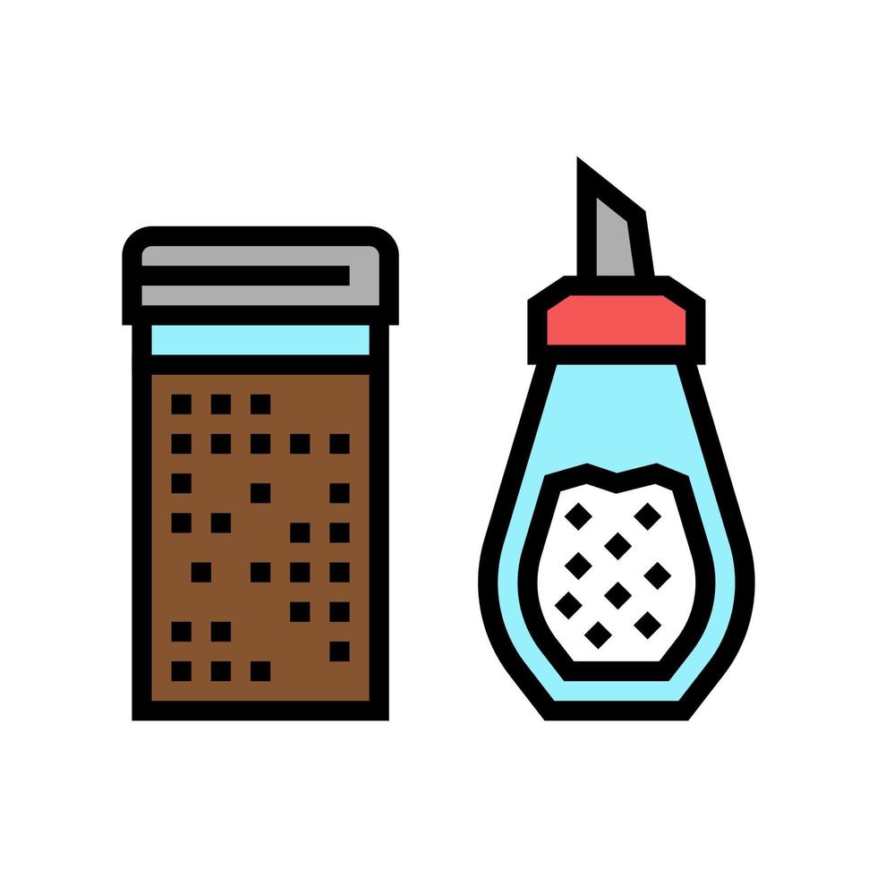 cinnamon and sugar bottle color icon vector illustration