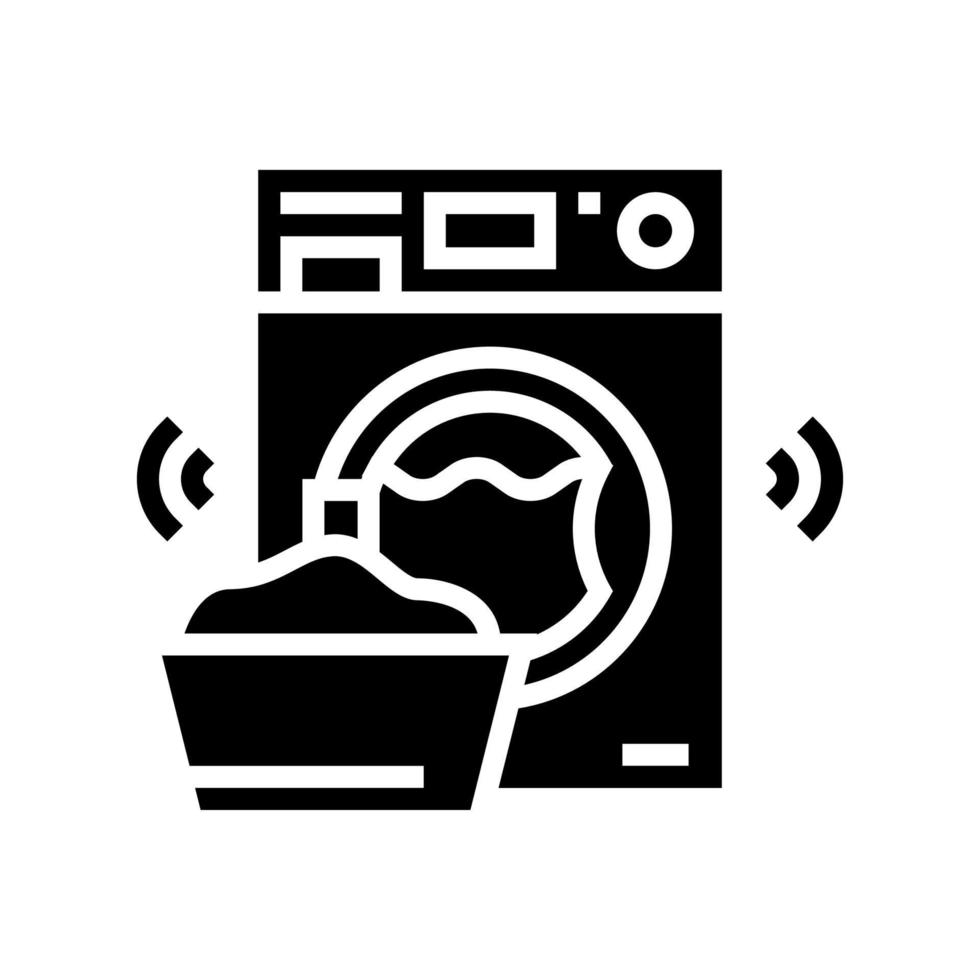 laundry equipment for washing clothes glyph icon vector illustration