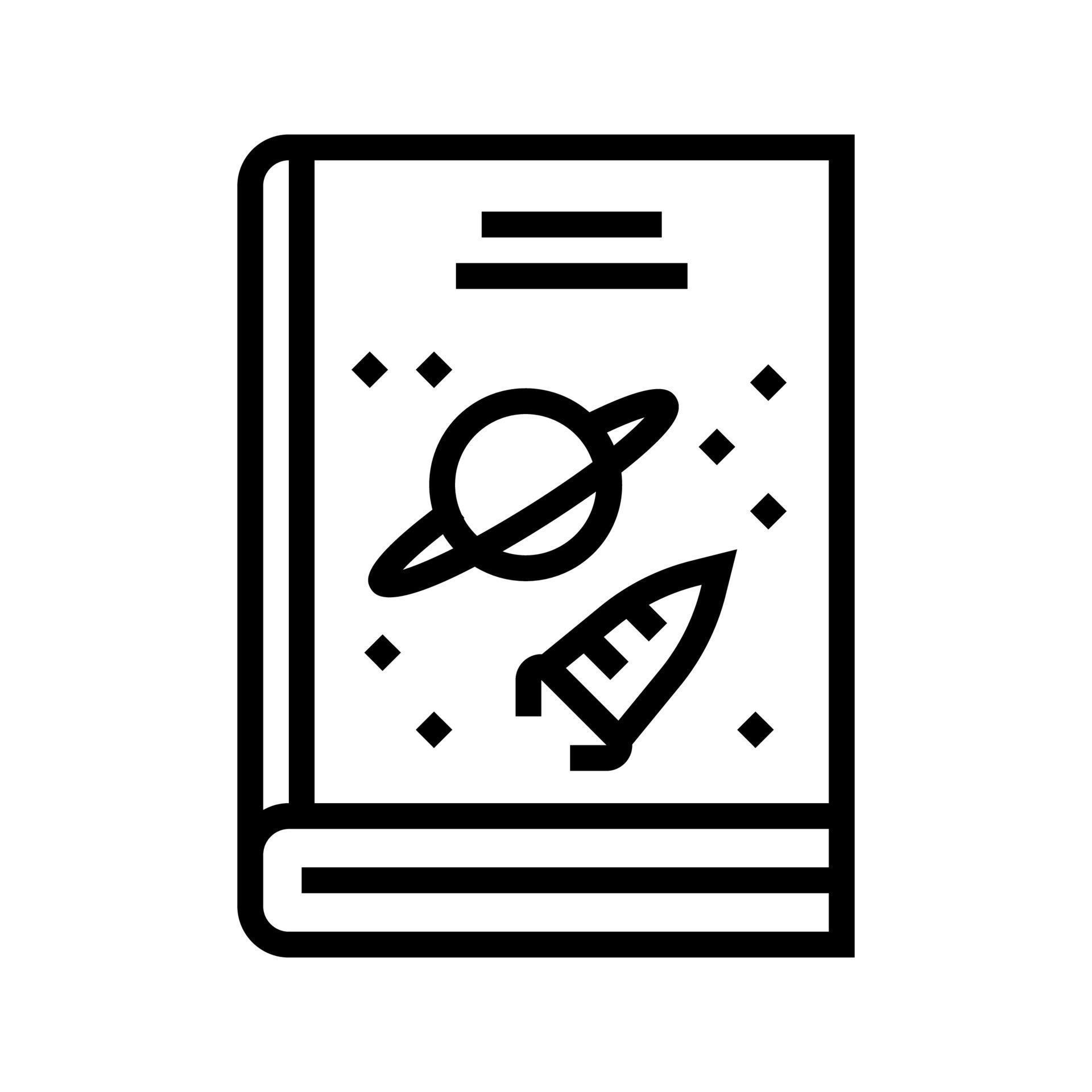 Science Fiction Genre Line Icon Vector Illustration 10324111 Vector Art literary-fiction-vs-genre-fiction-definitions-and-examples-writers