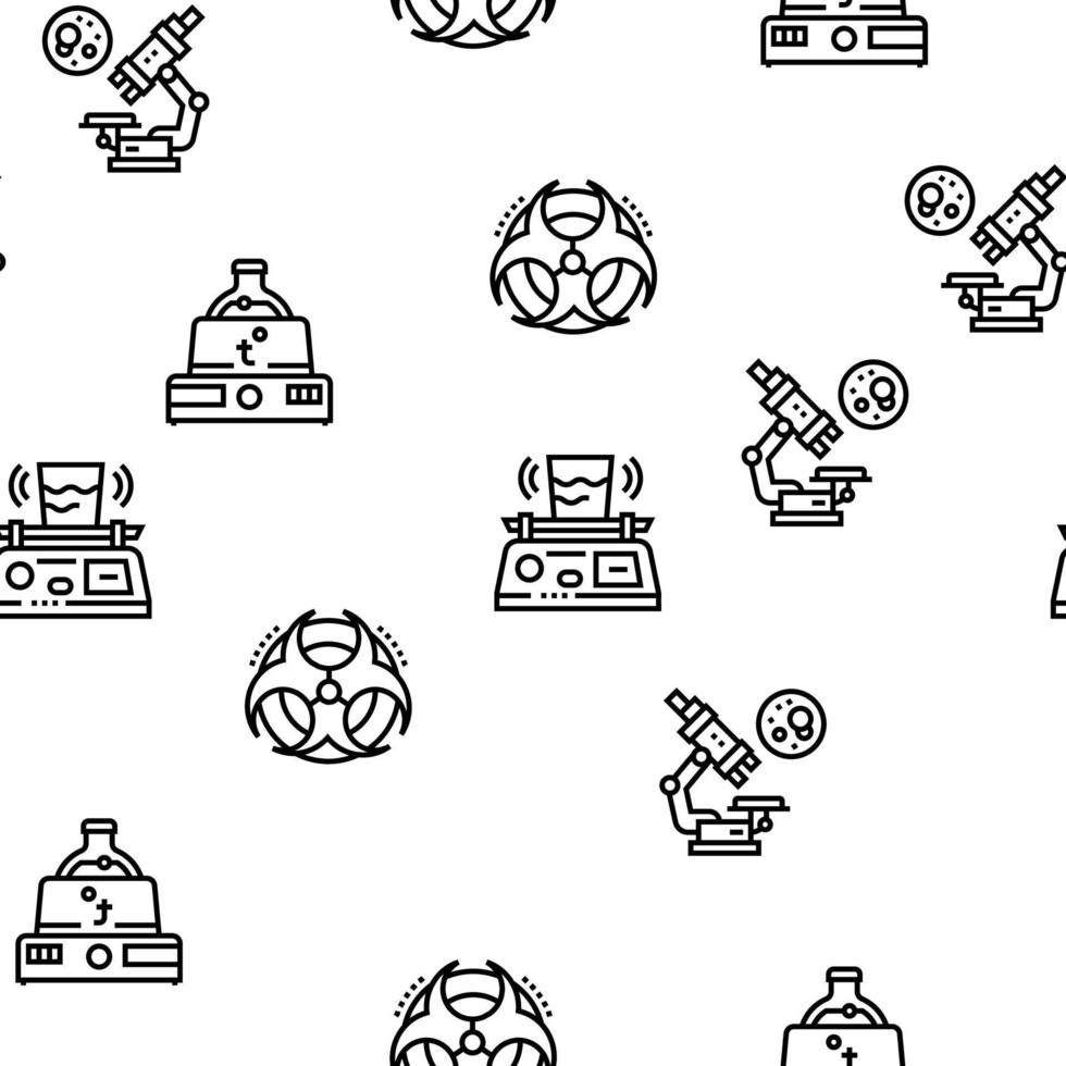 laboratorio de química vector de patrones sin fisuras