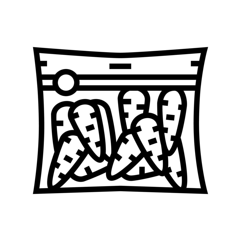 package carrot line icon vector illustration