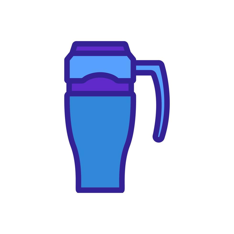 travel thermal mug icon vector outline illustration