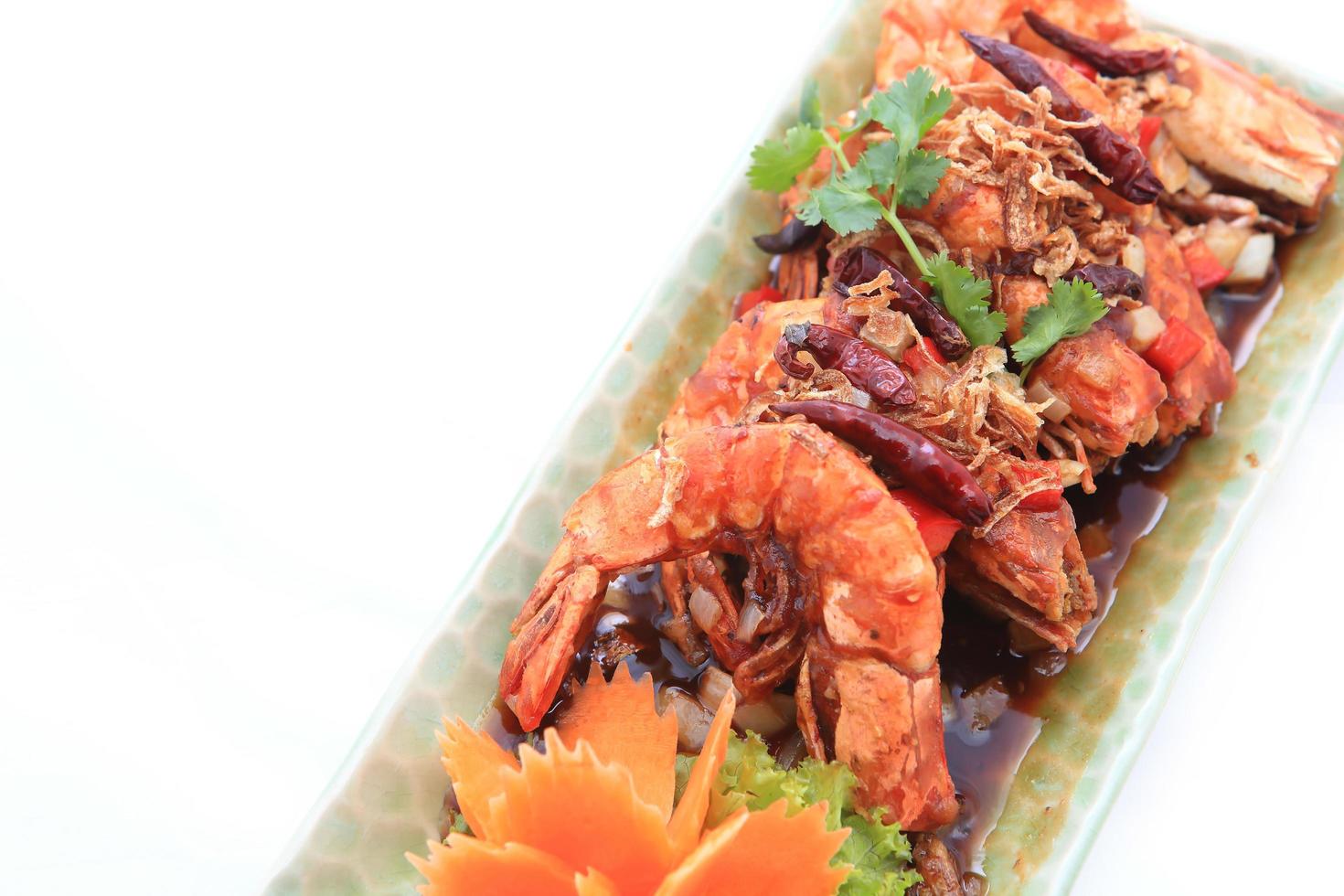 Thai food, shrimp photo
