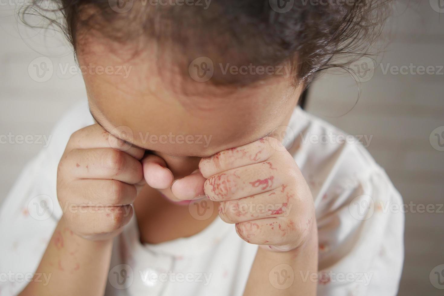 sad upset child girl crying looking down 10324752 Stock Photo at Vecteezy